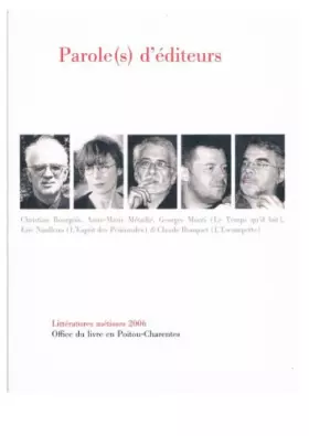 Couverture du produit · Paroles d'éditeurs, articles et entretiens