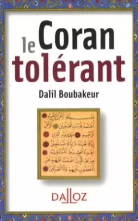 Couverture du produit · Le Coran tolérant - 1ère éd.