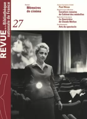Couverture du produit · Revue de la BNF numéro 27 - Mémoires de cinéma (27)