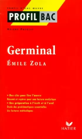 Couverture du produit · Profil d'une oeuvre : Germinal, Emile Zola