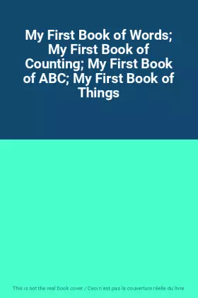 Couverture du produit · My First Book of Words My First Book of Counting My First Book of ABC My First Book of Things