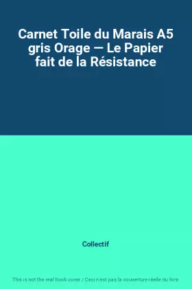 Couverture du produit · Carnet Toile du Marais A5 gris Orage ― Le Papier fait de la Résistance