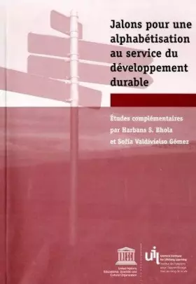 Couverture du produit · Jalons pour une alphabétisation au service du développement durable
