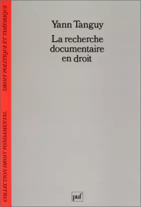 Couverture du produit · La recherche documentaire en droit