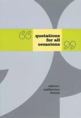 Couverture du produit · Quotations for All Occasions