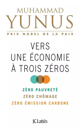Couverture du produit · Vers une économie à trois zéros