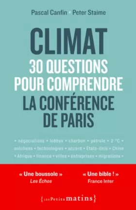 Couverture du produit · Climat : 30 Questions pour Comprendre la Conference de Paris