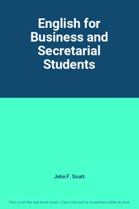Couverture du produit · English for Business and Secretarial Students