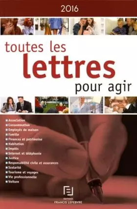 Couverture du produit · Toutes les lettres pour agir