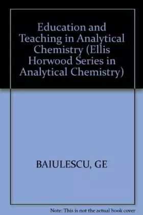 Couverture du produit · Education and Teaching in Analytical Chemistry