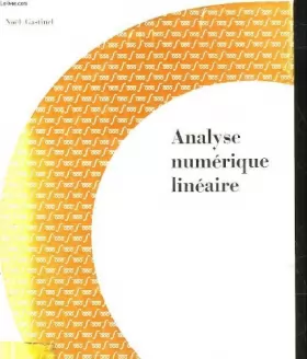 Couverture du produit · Analyse numerique lineaire