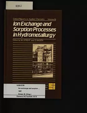 Couverture du produit · Ion Exchange and Sorption Processes in Hydrometallurgy