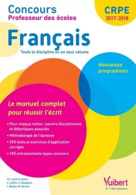 Couverture du produit · Concours professeur des écoles français le manuel complet pour réussir l'écrit