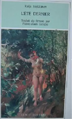 Couverture du produit · L'été dernier