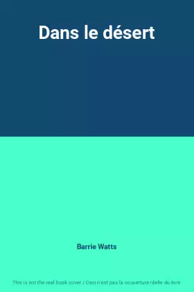 Couverture du produit · Dans le désert