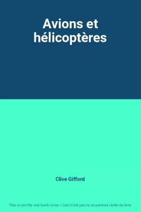 Couverture du produit · Avions et hélicoptères