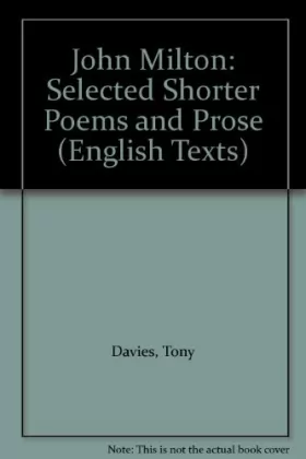 Couverture du produit · John Milton: Selected Shorter Poems and Prose