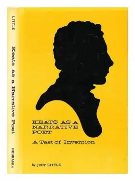 Couverture du produit · Keats As a Narrative Poet: A Test of Invention