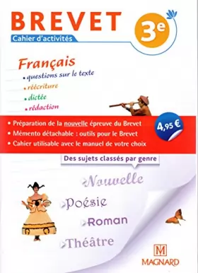 Couverture du produit · Français Brevet 3e : Cahier d'activités - VERSION CORRIGÉE RÉSERVÉE AUX ENSEIGNANTS