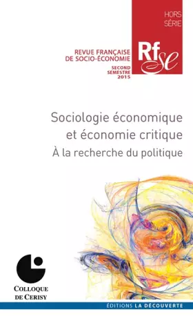 Couverture du produit · Sociologie économique et économie critique