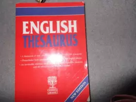 Couverture du produit · English Thesaurus New Edition
