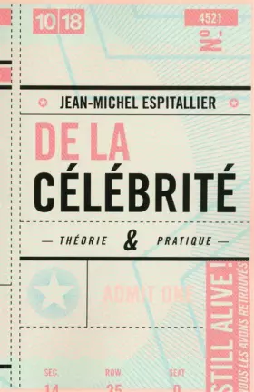 Couverture du produit · De la célébrité