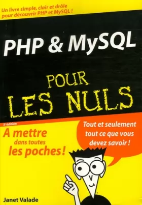 Couverture du produit · PHP et MySQL pour les Nuls