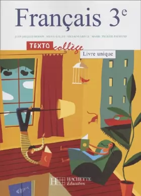 Couverture du produit · Textocollège : Français, 3e - Livre unique (Manuel)