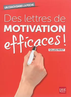Couverture du produit · Des lettres de motivation efficaces
