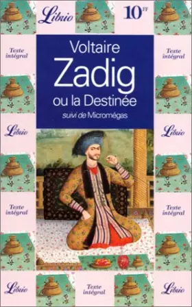 Couverture du produit · Zadig ou La destinée. suivi de Micromégas