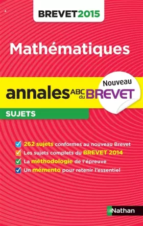 Couverture du produit · Annales ABC du BREVET 2015 Maths 3e