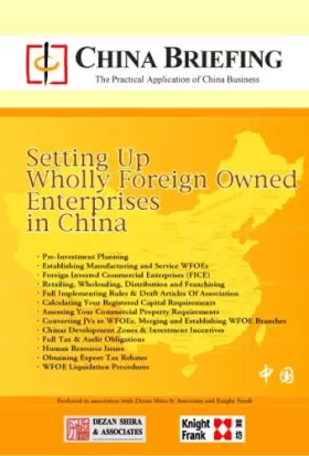 Couverture du produit · Setting Up Wholly Foreign Owned Enterprises in China
