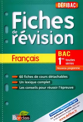Couverture du produit · DEFIBAC FICHES FRANCAIS 1RES