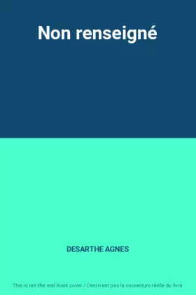 Couverture du produit · Non renseigné