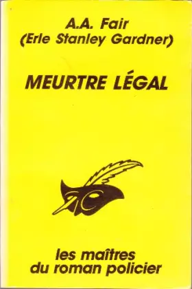 Couverture du produit · Meurtre légal