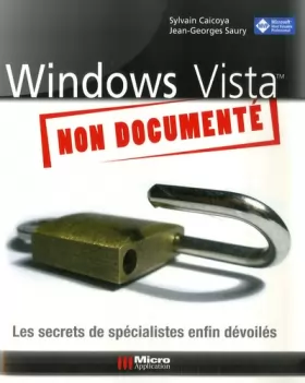 Couverture du produit · Windows Vista non documenté