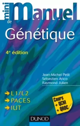 Couverture du produit · Mini Manuel de Génétique - 4e éd - Cours + QCM + QROC