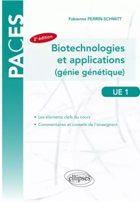 Couverture du produit · Biotechnologies et Applications (Génie Génétique) UE1