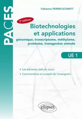 Couverture du produit · Biotechnologies et Applications (Génie Génétique) UE1