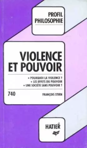 Couverture du produit · Violence et pouvoir