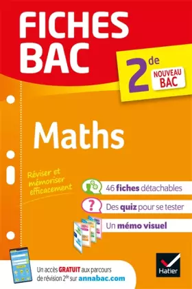 Couverture du produit · Fiches bac Maths 2de: nouveau programme de Seconde