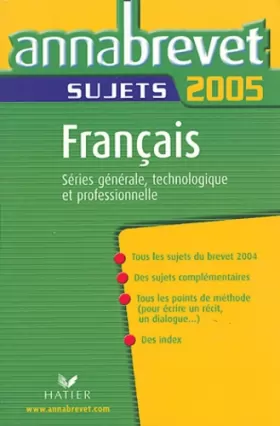 Couverture du produit · Français série générale, technologique et professionnelle : Sujets