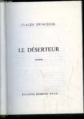 Couverture du produit · Le deserteur