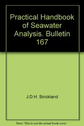 Couverture du produit · Practical Handbook of Seawater Analysis. Bulletin 167