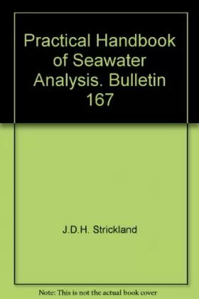 Couverture du produit · Practical Handbook of Seawater Analysis. Bulletin 167