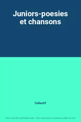 Couverture du produit · Juniors-poesies et chansons