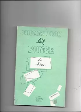 Couverture du produit · L'objet du texte et le texte-objet : "La Chèvre" de Francis Ponge