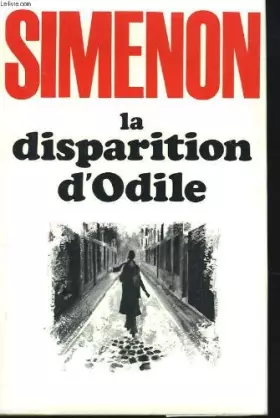 Couverture du produit · La disparition d'odile