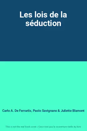 Couverture du produit · Les lois de la séduction