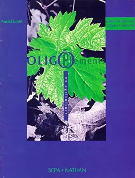 Couverture du produit · Oligo-éléments, agriculture 1993